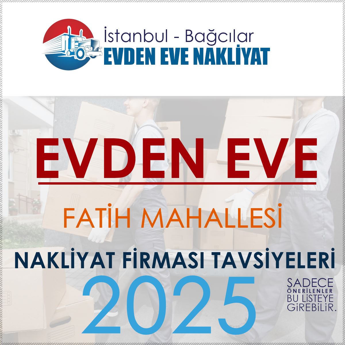 Fatih Evden Eve Nakliyat Firmaları